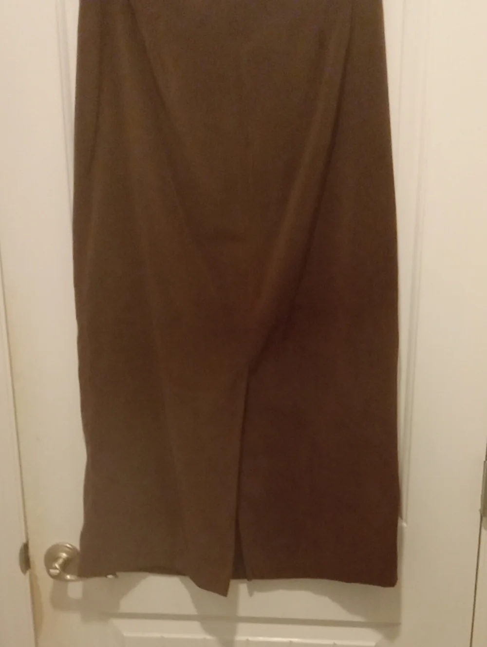 Bagatelle Brown Midi Straight Skirt